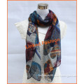 Heart Print hijab scarf, shawl, hijab, silk, by Yiwu Real Fashion accessories factory since 2006